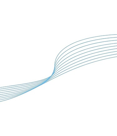 Abstract blue flowing lines symbolizing water, energy, and sustainable solutions