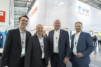 Von rechts nach links: Reinhard Bodner, Christian Sadleder, Norbert Hofmann und Christian Zoller.