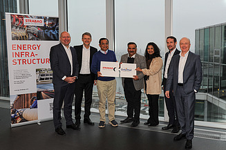 Pictured from left to right: Christian Sadleder, Rajat Mishra, Siegfried Wanker, Praviin Biche, Manjiree Biche, Gerhard Glatz, Norbert Hofmann