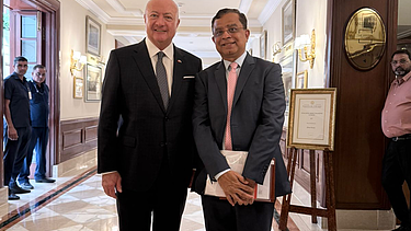 Stärkung der internationalen Partnerschaften: Wichtige österreichische und indische Vertreter treffen sich in Wien, um die strategische Zusammenarbeit in den Bereichen Infrastruktur und zukünftige Mobilität zu diskutieren.